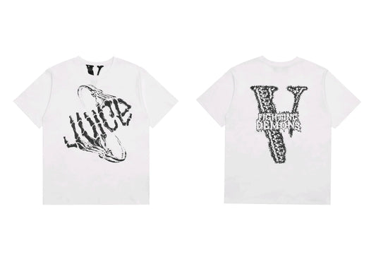 Vlone x Juice WRLD "Fighting Demons" Graphic T-Shirt - White